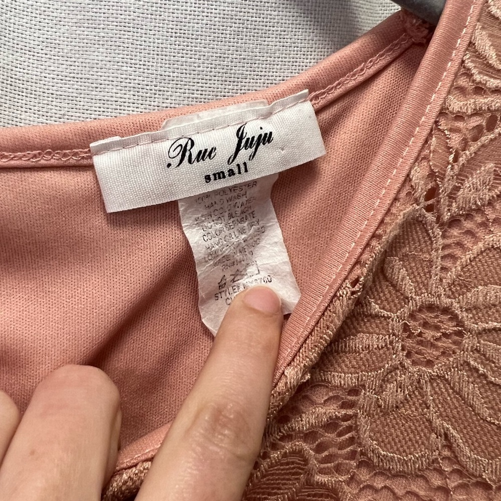 Pink Lace Top - Picture 3 of 5